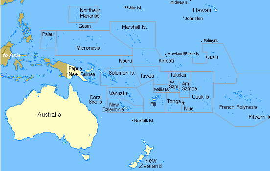 Map of Pacific